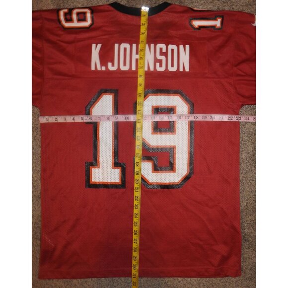 Vintage Keyshawn Johnson #19 Tamp Bay Buccaneers Nike Team Jersey Men's Large - Picture 10 of 10